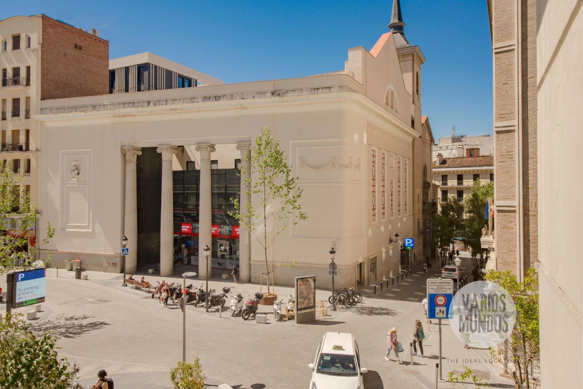 Bright Apt Para 4Pax En Gran Via-Plaza De Carmen E2 Madrid Buitenkant foto